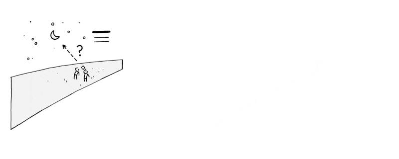 Een animatie van een praatplaat die in blokken opbouwt tot de volledige illustratie zichtbaar is, in een eenvoudige, cartoonachtige stijl.